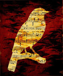 Music notes bird